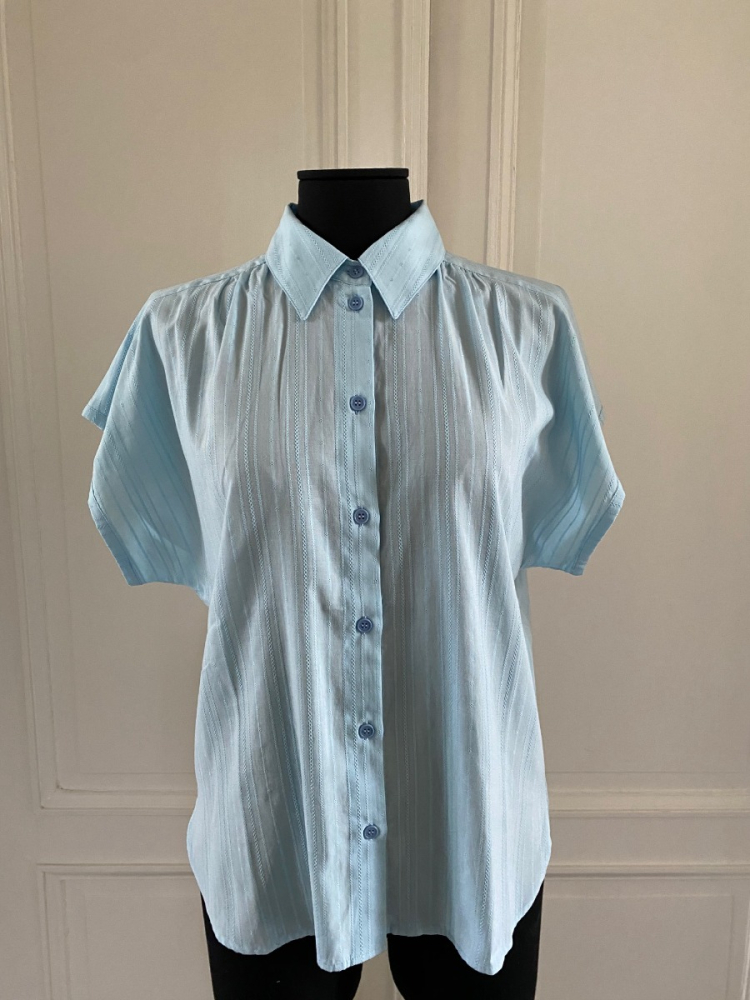 shop nu blouse ziana sky blue van nathalie vleeschouwer bij ik koop Belgisch conceptstore 'les belges', ruimste aanbod van Belgische damesmode en kindermode