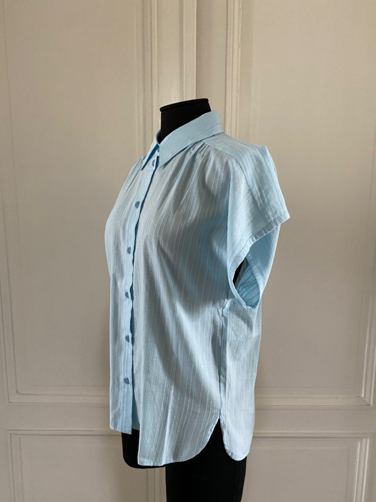 shop nu blouse ziana sky blue van nathalie vleeschouwer bij ik koop Belgisch conceptstore 'les belges', ruimste aanbod van Belgische damesmode en kindermode