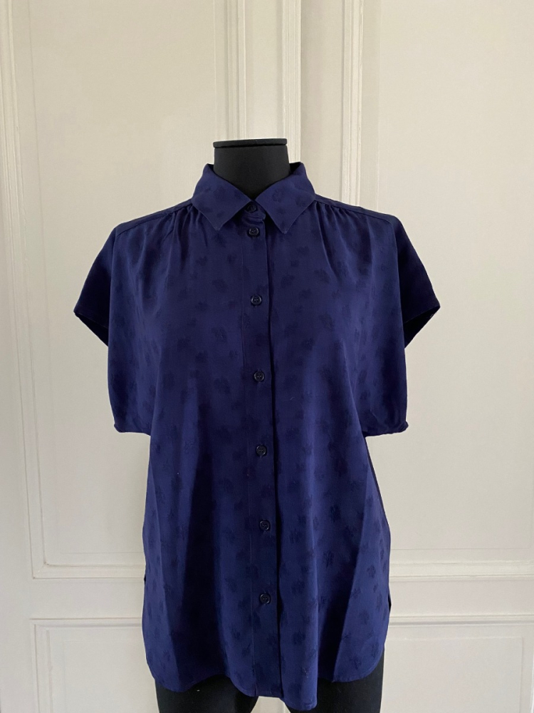 shop nu blouse ziana midnight blue van nathalie vleeschouwer bij ik koop Belgisch conceptstore 'les belges', ruimste aanbod van Belgische damesmode en kindermode
