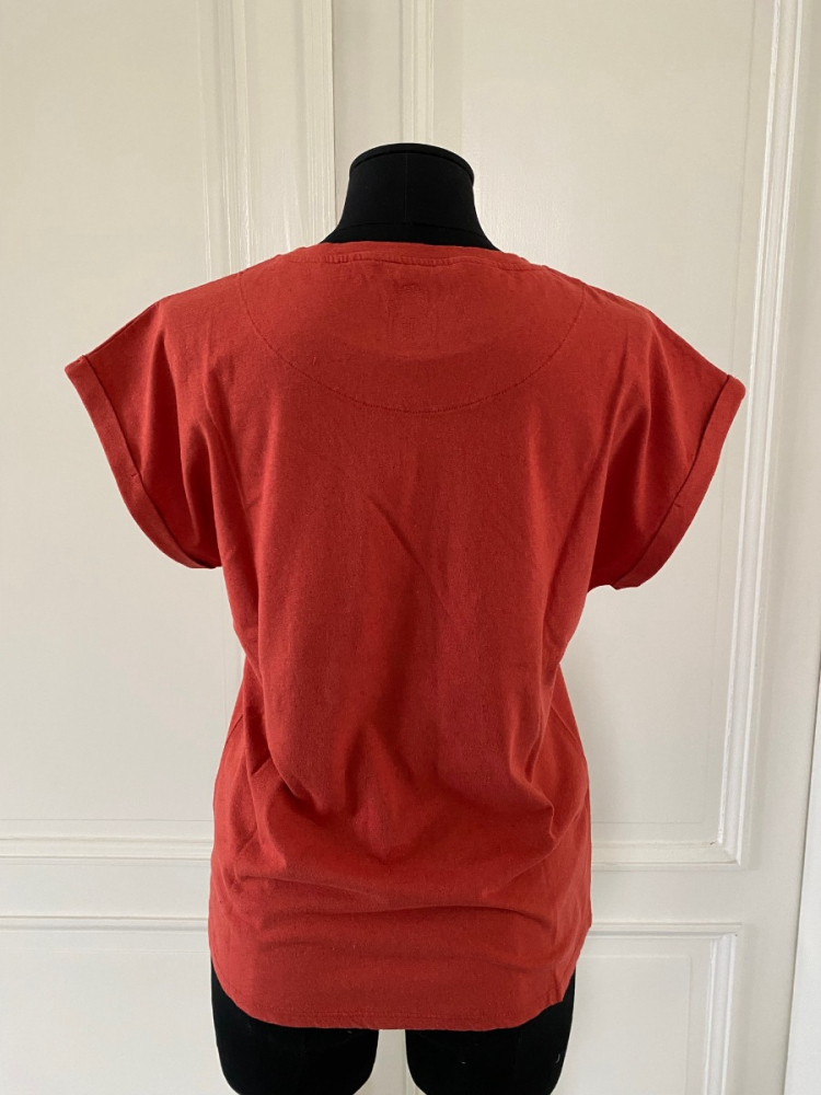 shop nu t-shirt bijou tomato van nathalie vleeschouwer bij ik koop Belgisch conceptstore 'les belges', ruimste aanbod van Belgische damesmode en kindermode