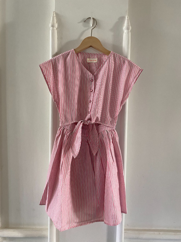 shop nu jurk bali vedalla pink van simple kids bij ik koop Belgisch conceptstore 'les belges', ruimste aanbod van Belgische kindermode