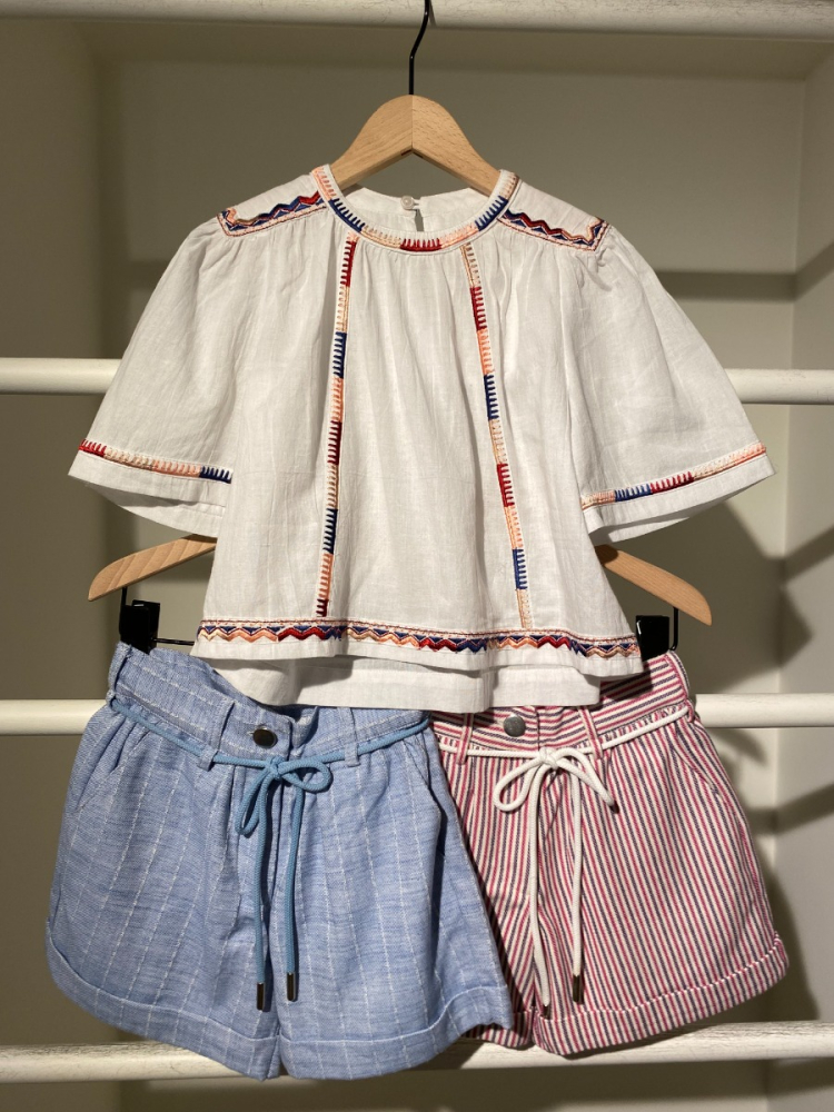 shop nu blouse anne a white van simple kids bij ik koop Belgisch conceptstore 'les belges', ruimste aanbod van Belgische kindermode
