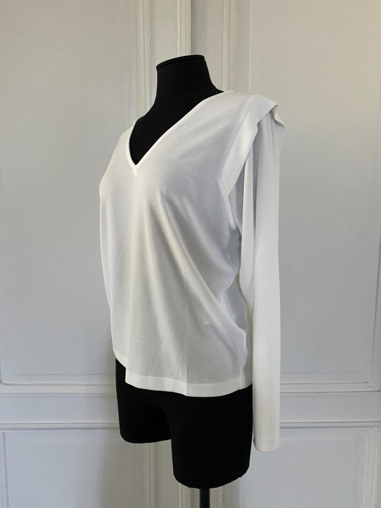 shop nu blouse angela white van nathalie vleeschouwer bij ik koop Belgisch conceptstore 'les belges', ruimste aanbod van Belgische damesmode en kindermode