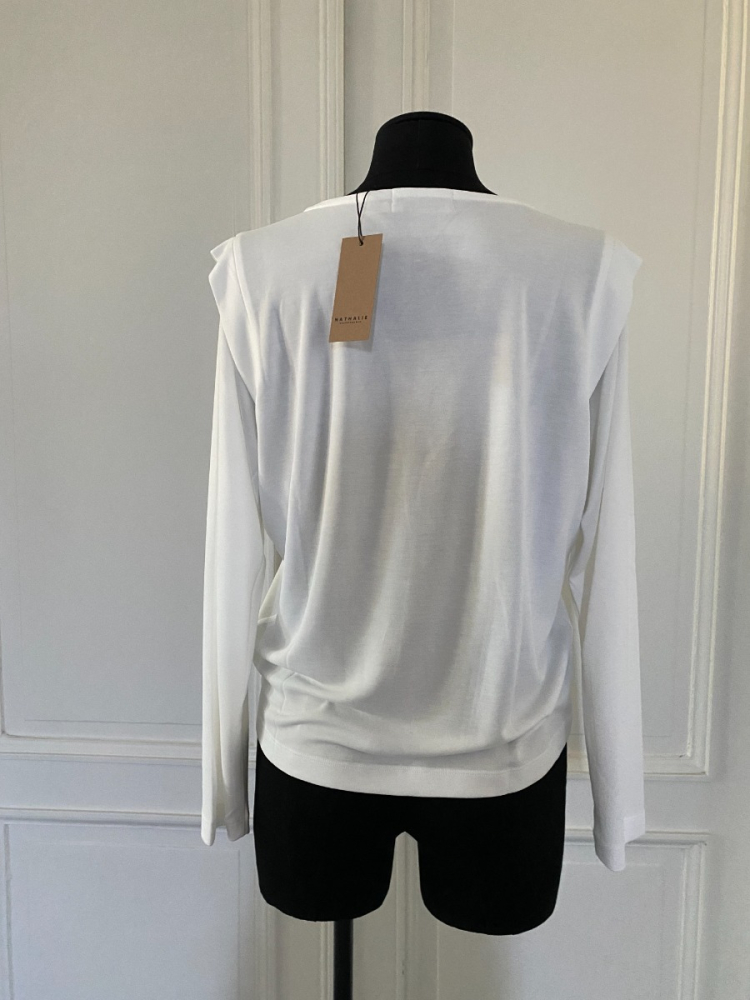 shop nu blouse angela white van nathalie vleeschouwer bij ik koop Belgisch conceptstore 'les belges', ruimste aanbod van Belgische damesmode en kindermode