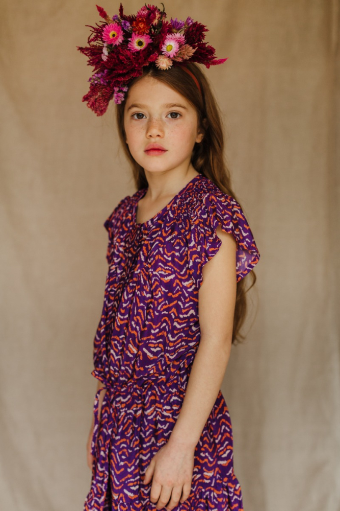 shop nu jurk pony purple simple kids bij ik koop Belgisch conceptstore 'les belges', ruimste aanbod van beste Belgische kindermode