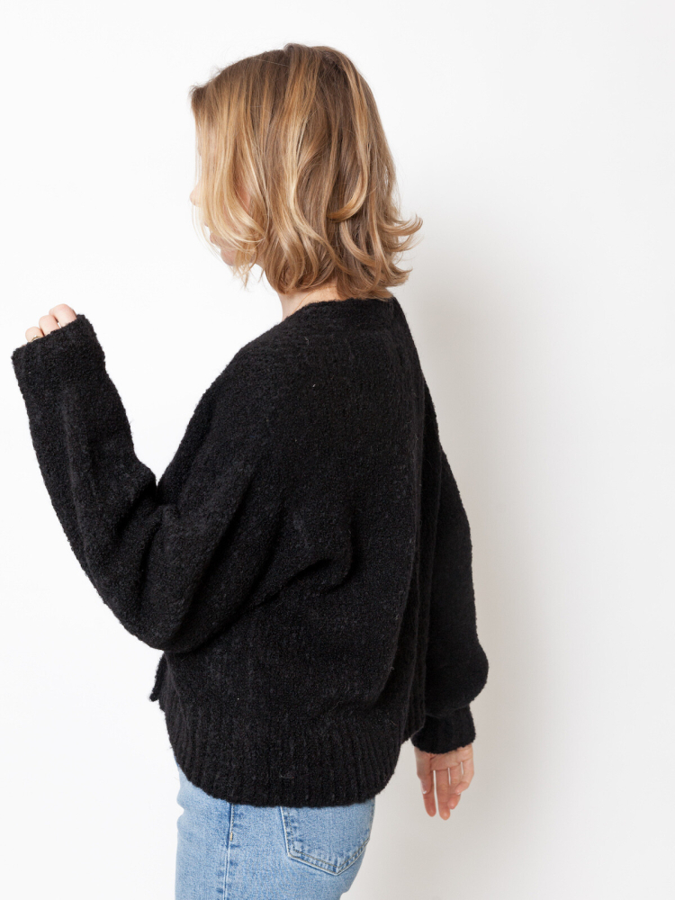 gilet stylish steffie black  LN knits