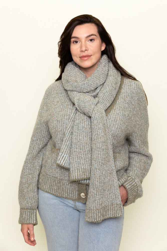 shop nu sjaal gaby scarf mistletoe van lnknits bij ik koop Belgisch conceptstore 'les belges', ruimste aanbod van Belgische mode