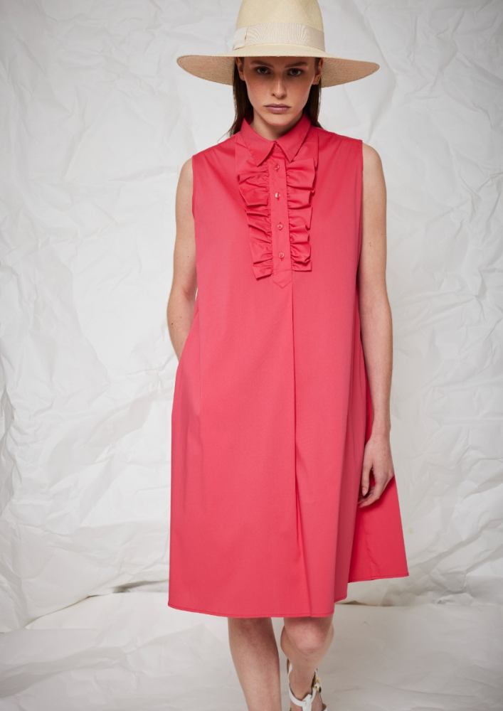 shop nu jurk indigo soft red van scapa bij ik koop Belgisch conceptstore 'les belges', ruimste aanbod van Belgische damesmode