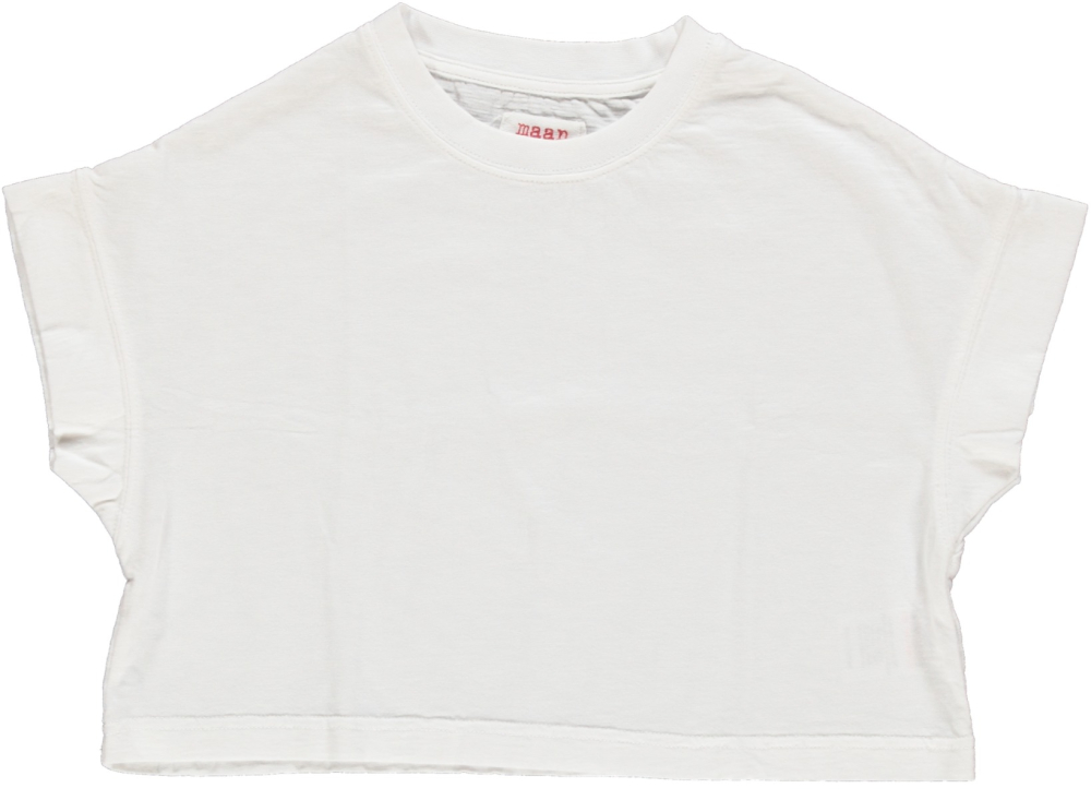 shop nu t-shirt morgan white van maan bij ik koop Belgisch conceptstore 'les belges', ruimste aanbod van Belgische kindermode