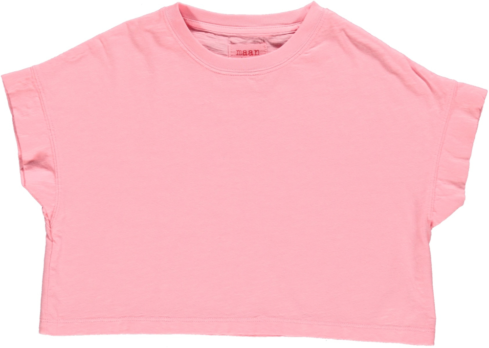 shop nu t-shirt morgan pink van maan bij ik koop Belgisch conceptstore 'les belges', ruimste aanbod van Belgische kindermode
