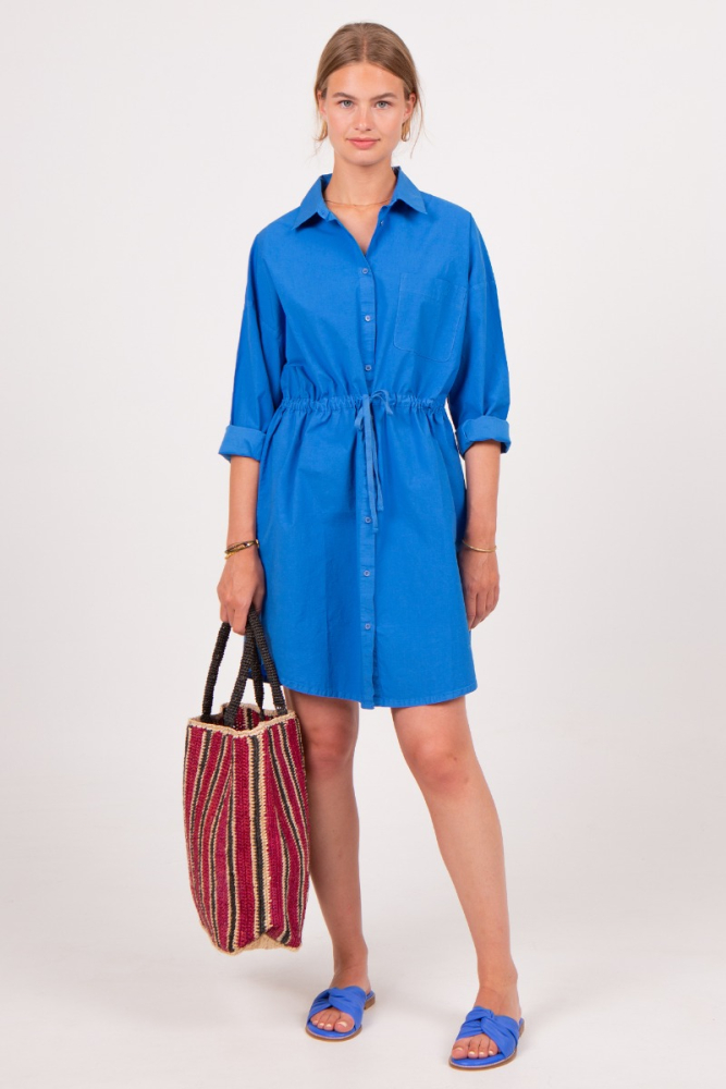 shop nu jurk batul imperial blue van nathalie vleeschouwer bij ik koop Belgisch conceptstore 'les belges', ruimste aanbod van Belgische damesmode en kindermode