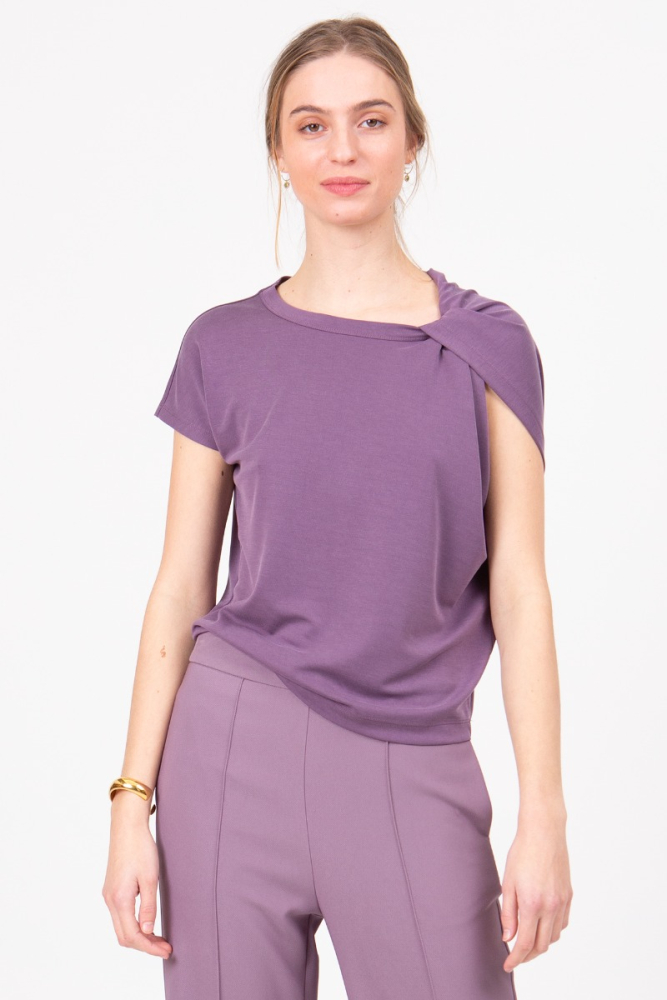 shop nu blouse zano purple van nathalie vleeschouwer bij ik koop Belgisch conceptstore 'les belges', ruimste aanbod van Belgische damesmode en kindermode