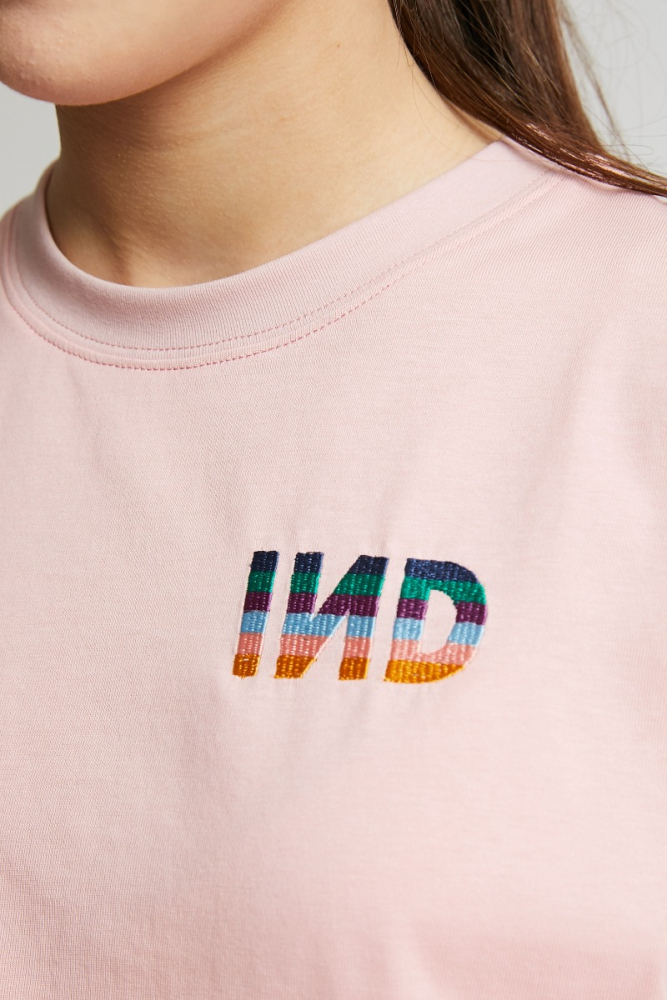 shop nu t-shirt otis sorbet pink van indee bij ik koop Belgisch conceptstore 'les belges', ruimste aanbod van Belgische damesmode en kindermode