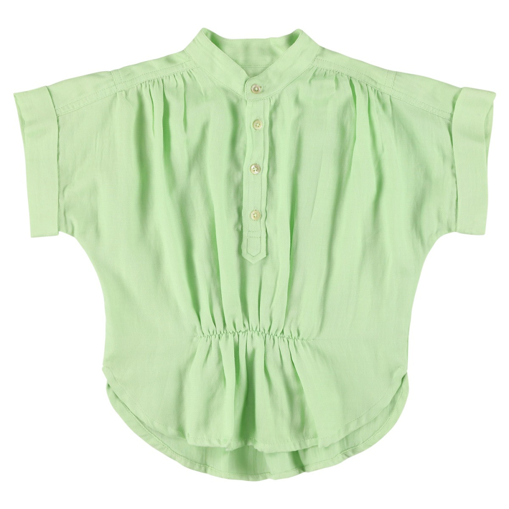 shop nu blouse pez dobby mint van simple kids bij ik koop Belgisch conceptstore 'les belges', ruimste aanbod van Belgische kindermode