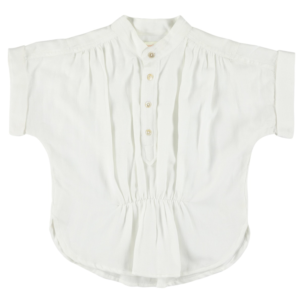 shop nu blouse pez dobby white van simple kids bij ik koop Belgisch conceptstore 'les belges', ruimste aanbod van Belgische kindermode