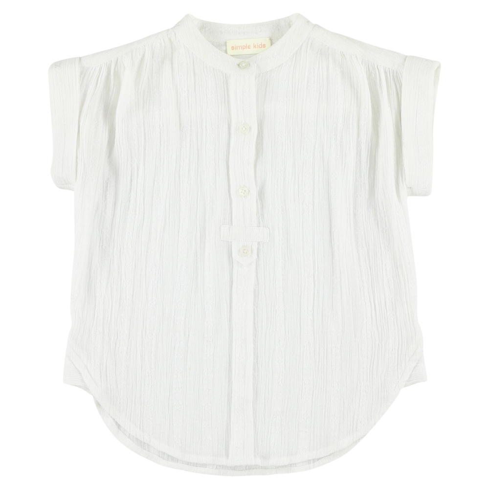 shop nu blouse roselle a white van simple kids bij ik koop Belgisch conceptstore 'les belges', ruimste aanbod van Belgische kindermode