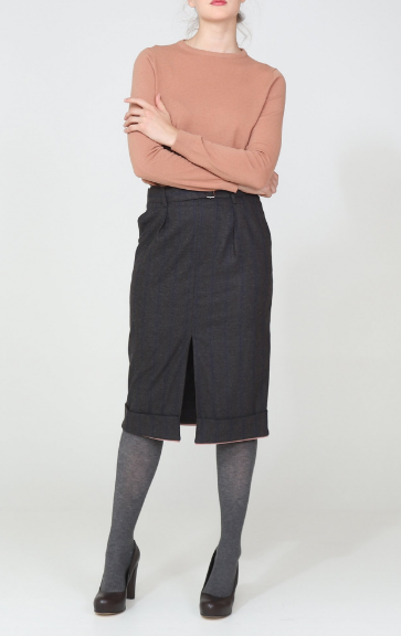 skirt lotus gris by just in case