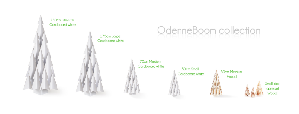 christmas tree odenneboom cardboard white by studio boon