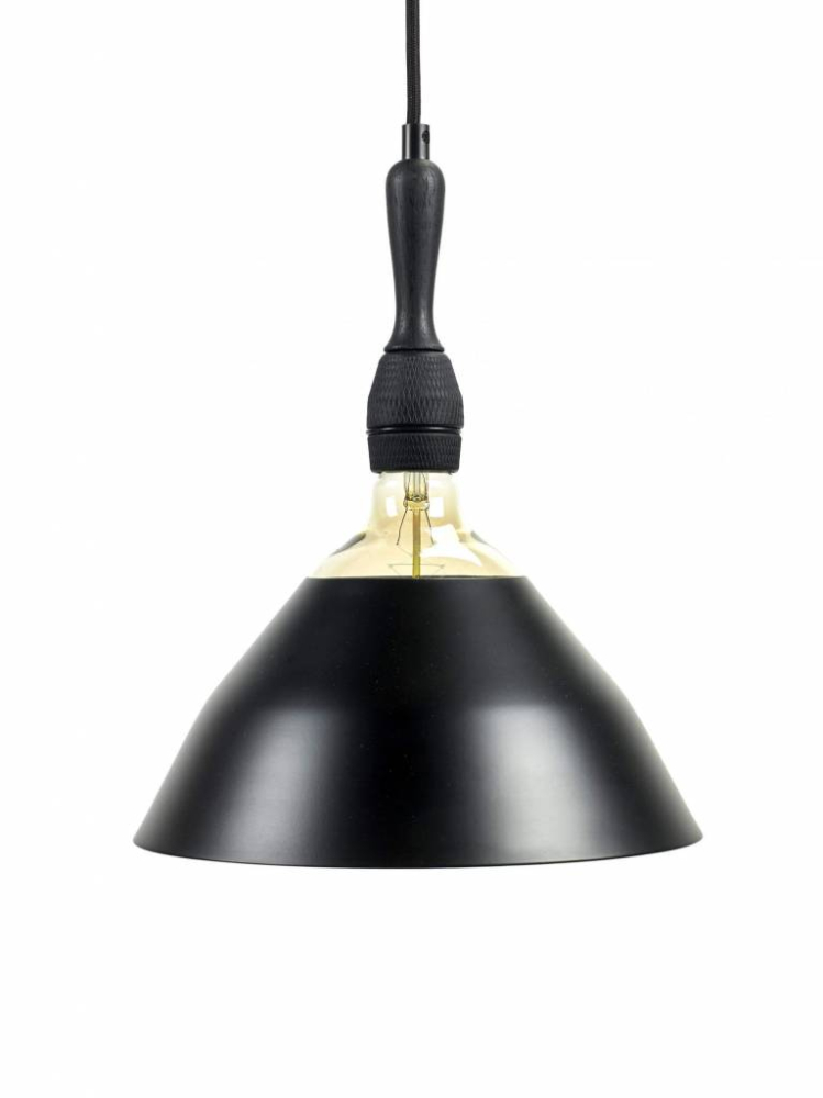hanging lamp conical bal bol black by studio simple
