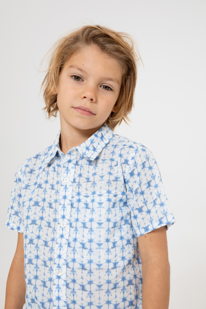 shop nu hemd monaco holidaycam blue van simple kids bij ik koop Belgisch conceptstore 'les belges', ruimste aanbod van Belgische kindermode