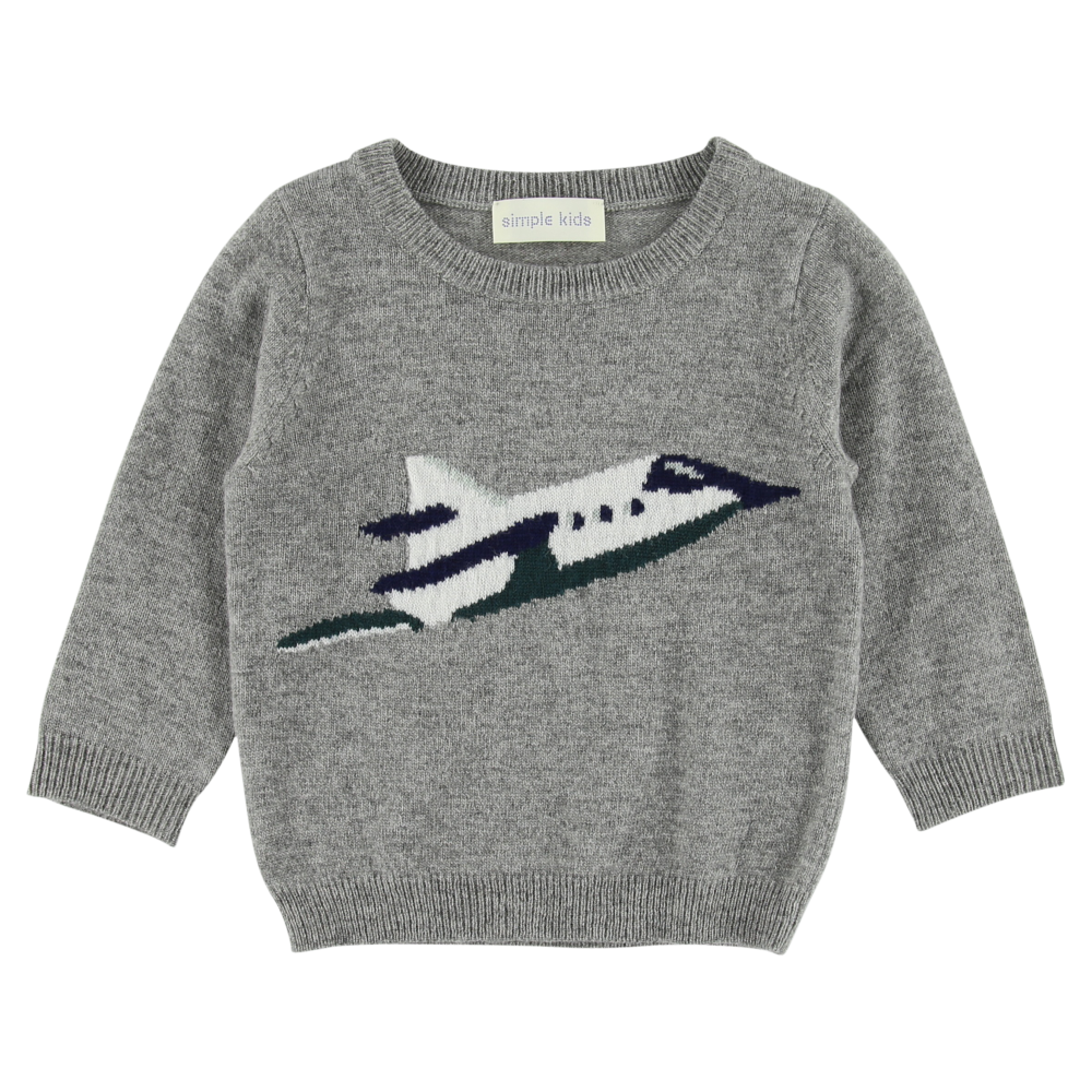 sweater rocket soft4 silver by simple kids