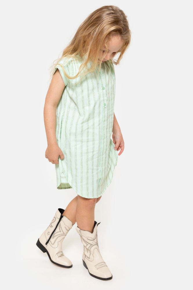 shop nu jurk roselle b mint van simple kids bij ik koop Belgisch conceptstore 'les belges', ruimste aanbod van Belgische kindermode