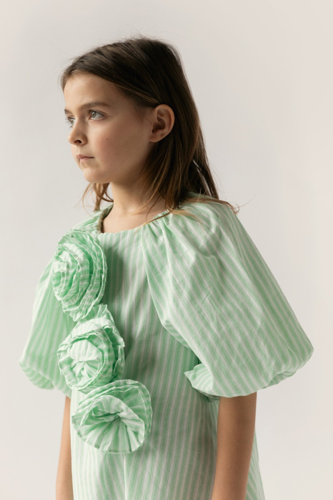shop nu jurk leche flash green van simple kids bij ik koop Belgisch conceptstore 'les belges', ruimste aanbod van Belgische kindermode