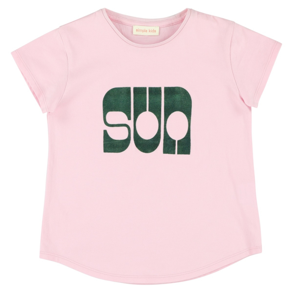 shop nu t-shirt sunts pink van simple kids bij ik koop Belgisch conceptstore 'les belges', ruimste aanbod van Belgische kindermode