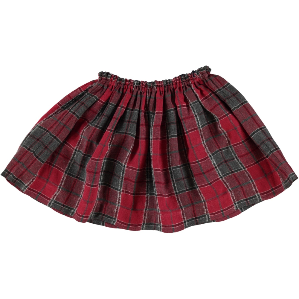 skirt trixy check red junior by anne kurris