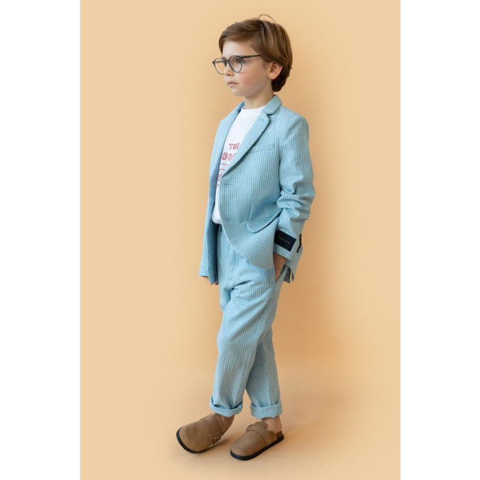 shop nu blazer mayo boys blue van simple kids bij ik koop Belgisch conceptstore 'les belges', ruimste aanbod van Belgische kindermode