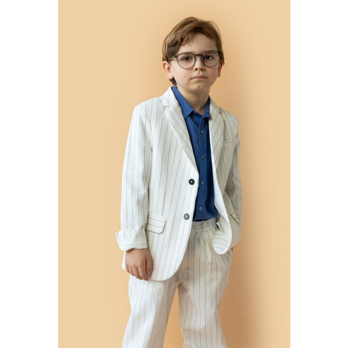 shop nu hemd coffee cambique blue van simple kids bij ik koop Belgisch conceptstore 'les belges', ruimste aanbod van Belgische kindermode