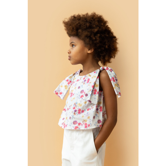 shop nu t-shirt curl molo ecru van simple kids bij ik koop Belgisch conceptstore 'les belges', ruimste aanbod van Belgische kindermode