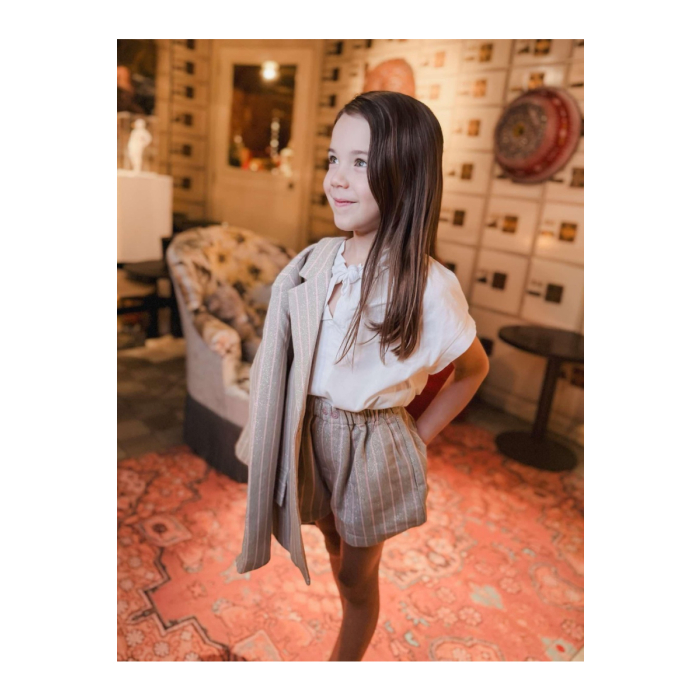 blazer yang june silver van simple kids