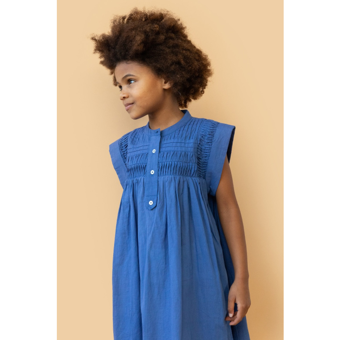 shop nu jurk corso b cambique blue van simple kids bij ik koop Belgisch conceptstore 'les belges', ruimste aanbod van Belgische kindermode