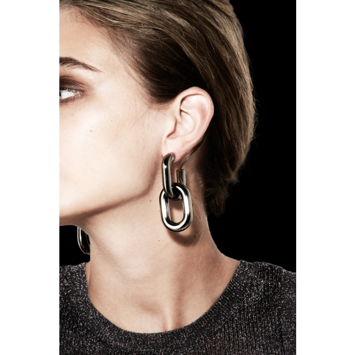 oorbel lumen earpost silver van laurence delvallez